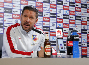 temporada 14/15. Rueda de prensa de Simeone en la ciudad deportiva de Majadahonda