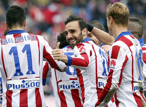 temporada 14/15. Partido Atlético de Madrid Getafe. Gámez durante el partido