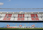 temporada 14/15. Entrenamiento en el estadio Vicente Calderón. Jugadores escuchando a Simeone durante el entrenamiento