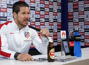 temporada 14/15. Rueda de prensa de Simeone en la ciudad deportiva de Majadahonda