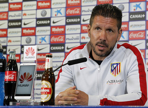 temporada 14/15. Rueda de prensa de Simeone en el estadio Vicente Calderón
