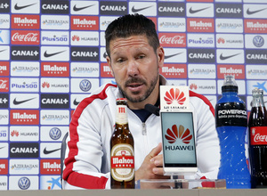 temporada 14/15. Rueda de prensa de Simeone en la ciudad deportiva de Majadahonda