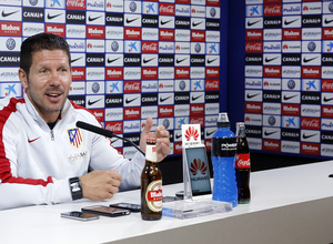 temporada 14/15. Rueda de prensa de Simeone en la ciudad deportiva de Majadahonda