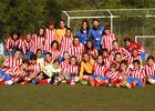 Temp. 2014-2015. Atlético de Madrid Féminas Infantil 'B' y Alevín 'A' torneo campeonas