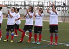 Temporada 2012-2013. Las futbolistas con camisetas de apoyo a Paulita