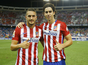 Tiago y Koke celebraron sus 150 partidos en el Calderón 