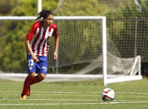 temp. 2015-2016. Mariela Coronel en el partido ante el Rayo Vallecano