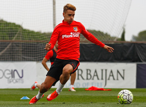 temporada 15/16. Entrenamiento en la Ciudad Deportiva previo al partido contra el Real Madrid.