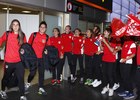 temp. 2015-2016 | Llegada de las jugadoras al aeropuerto 