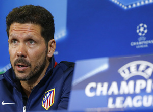 temporada 15/16. Rueda de prensa de Simeone y Filipe en el estadio Vicente Calderón. Previa de Champions Astana