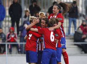 Temporada 2015/2016. Atlético de Madrid Féminas-Oviedo Moderno.