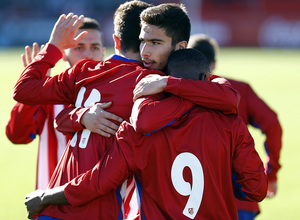 temporada 15/16. Partido Atlético Juvenil Real Madrid