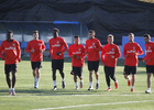 Entrenamiento del juvenil división de honor en la ciudad deportiva de Majadahonda previo al partido ante el Benfica.