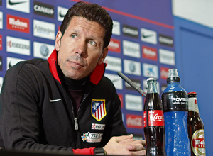 Diego Pablo Simeone, en la rueda de Prensa previa al partido frente al Getafe