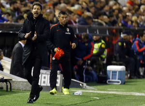Valencia-Atlético de Madrid. Jornada 28 del campeonato de Liga.