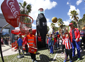 Temporada 2015/2016. Día del niño previo al partido ante el Granada CF. 
