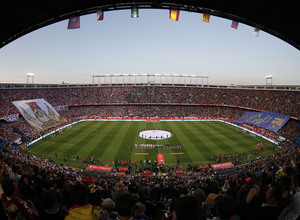 Vista panor&aacute;mica del Vicente Calder&oacute;n en la final de la Copa del Rey entre el Barcelona y el Sevilla