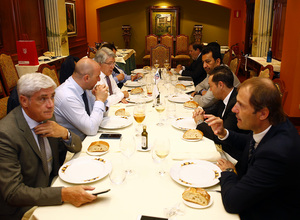 Temporada 16/17. Comida de directivas Atlético Málaga. Combarro