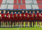 Temporada 16/17. Entrenamiento del Atlético de Madrid Femenino en el Vicente Calderón