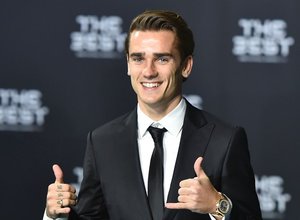 Antoine Griezmann en la gala The Best