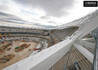 Imagen desde el anillo de compresión de la cubierta del Wanda Metropolitano (20 de enero)