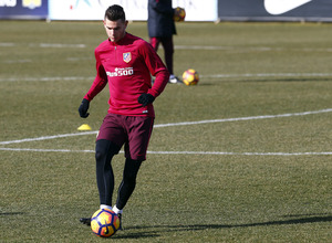 Temporada 2016-2017. Entrenamiento en la ciudad deportiva Wanda Atlético de Madrid 21_01_2017. Lucas.