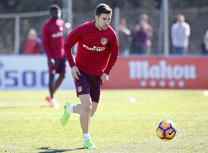 temporada 16/17. Entrenamiento en la ciudad deportiva Wanda.  Gabi durante el entrenamiento