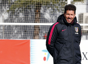 Temporada 2016-2017. Entrenamiento en la ciudad deportiva Wanda Atlético de Madrid 04_03_2017. Simeone.