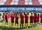 Temporada 2016-2017. Entrenamiento del primer equipo femenino en el Calderón. 25_03_2017.