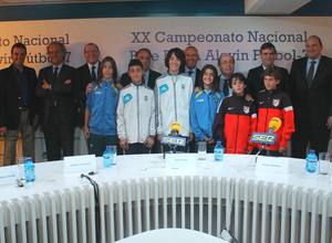Presentación del Campeonato Nacional Alevín BlueBBVA de Fútbol 7 que se jugará en Granada del 7 al 9 de junio