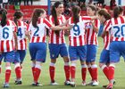 Temporada 2012-2013. Las jugadoras del Féminas C celebran un gol