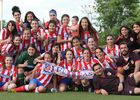 Temporada 2012-2013. El Féminas C celebrando el título de Liga