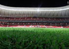 Wanda Metropolitano. 6 de septiembre de 2017. Finalización de la colocación del césped. 