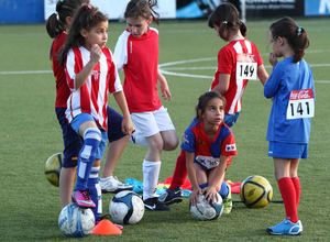 Temporada 2012-2013. Las futbolistas disfrutaron durante las pruebas de acceso
