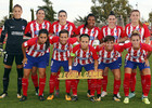 Temporada 17/18. Partido entre el Atlético de Madrid Femenino contra el Wolfsburgo. Once.