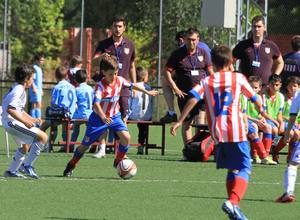 El Atlético de Madrid Benjamín cayó en la semifinal de la Champions de Madrid ante el Real Madrid