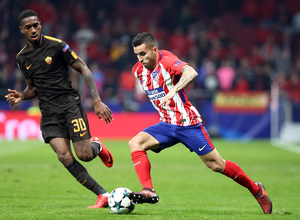 temporada 17/18. Partido en el Wanda Metropolitano. Atlético Roma. Correa