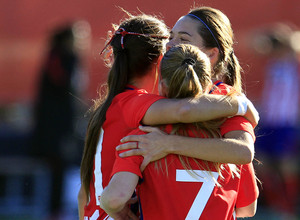 2017-2018 - Atlético de Madrid Femenino B: Celebración