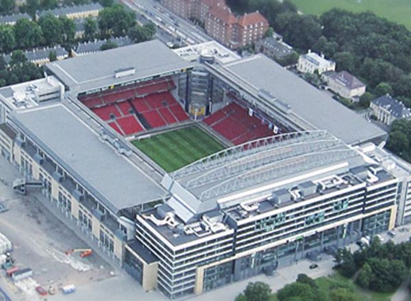 Telia Parken Stadion. Estadio del Copenhague