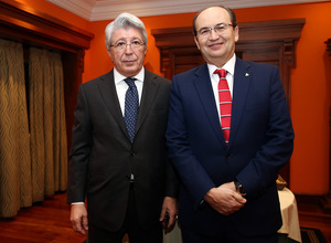 temporada 17/18. Comida de directivas Atlético de Madrid Sevilla. Copa. Combarro