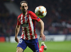 temporada 17/18. Partido Wanda Metropolitano. Atlético Copenhague. Juanfran
