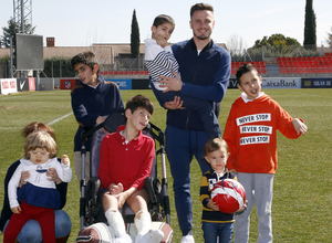 Fundación Atlético de Madrid | Enfermedades raras 26-02-18 | Saúl