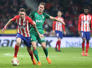 Temp. 17/18 | Ida de octavos | 08/03/18 | Atlético de Madrid - Lokomotiv | Saúl