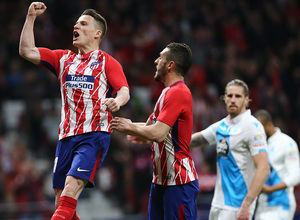 Temp. 17/18 | Atlético de Madrid - Deportivo de La Coruña | 01-04-18 | Jornada 30 | Celebración Gameiro