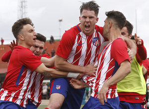 Temp. 17-18 | Almendralejo - Atlético de Madrid Juvenil A. Celebración