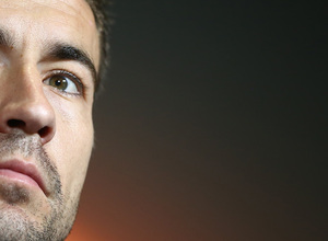 Temporada 17/18. Atlético de Madrid. Final de la Europa League en Lyon. Rueda de prensa. Gabi