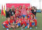Temp 17/18 | Copa de Campeones Real Federación de Fútbol de Madrid | Femenino Alevín B con el título de Liga
