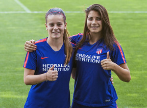 Temporada 18/19. Rosita y Ana Marcos, jugadoras de la primera plantilla del Atlético de Madrid Femenino. 
