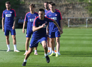 temporada 18/19. Entrenamiento en la ciudad deportiva Wanda. Kalinic durante el entrenamiento