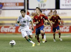 Iván Calero, en un partido del torneo de La Alcudia con la selección Sub-19